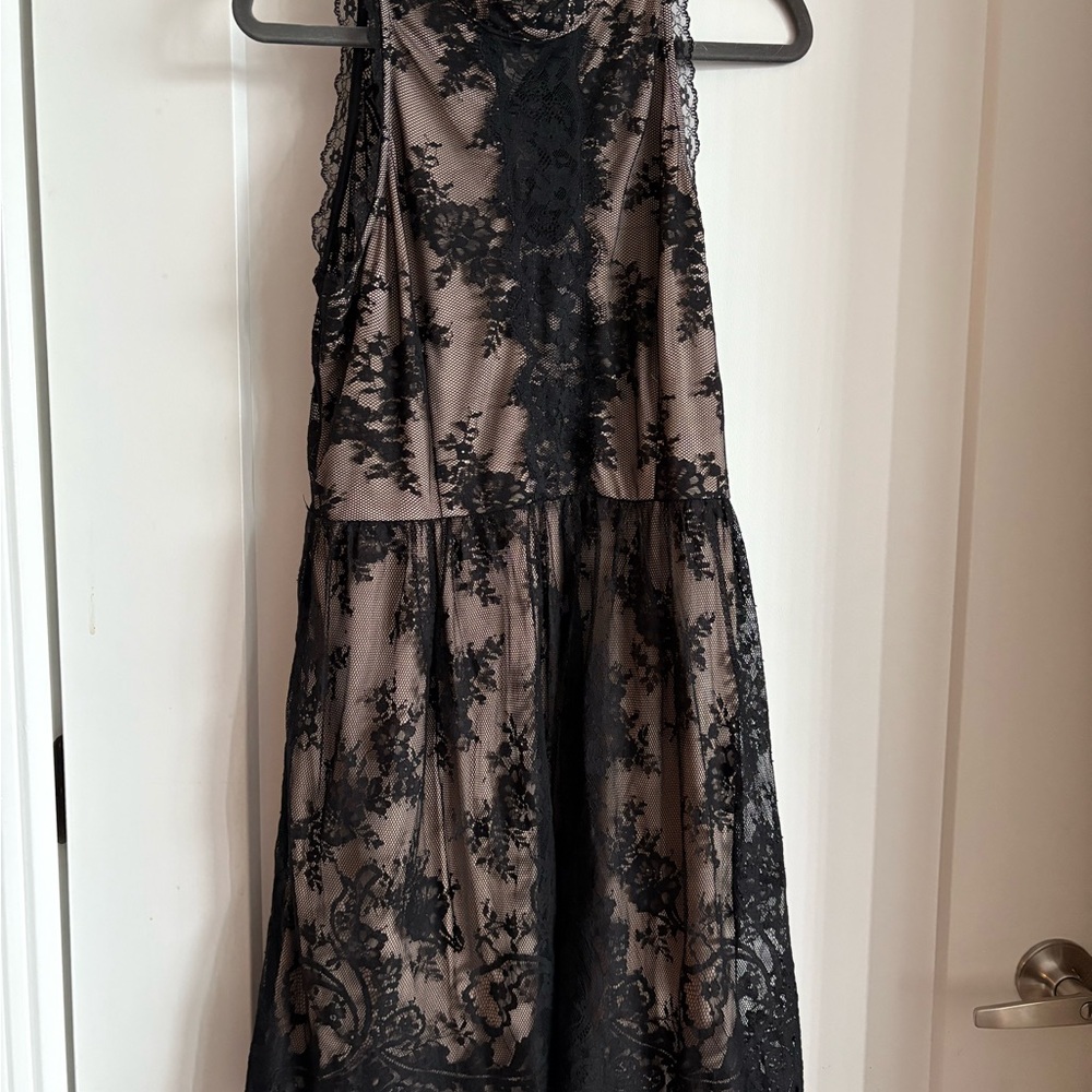 ModCloth Black Lace Dress size L